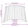 vidaXL Brown Wicker Lamp Shade 15.7 in Handmade Indoor Lighting