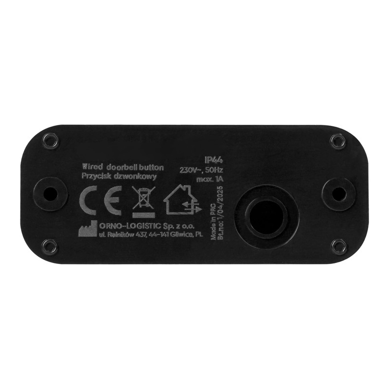 Miratic Klingeltaster Außen – Verdrahteter Türklingel Taster Max. 230V 1A