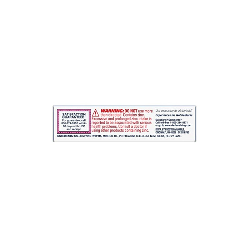 Fixodent Secure - Crema adhesiva para dentaduras postizas (0.6 onzas