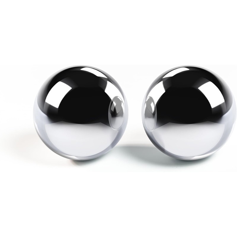 Roadtofree 1.5-inch Stainless Steel Chiming Baoding Balls – Hand Exercise