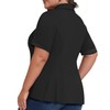 Casei Women's Plus Size Golf Polo Shirts Short Sleeve Collared