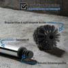 Daloual - 10 x Replacement Toilet Brush Head Black Diameter