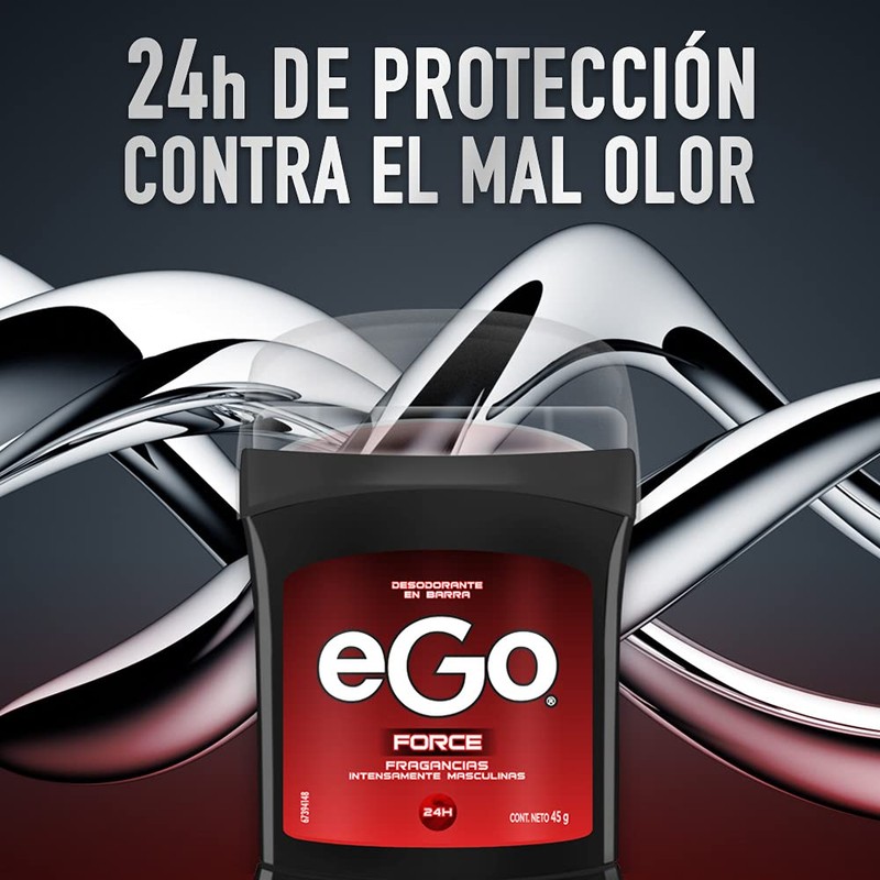 Ego Desodorante para Hombre Force en Barra 45 gr