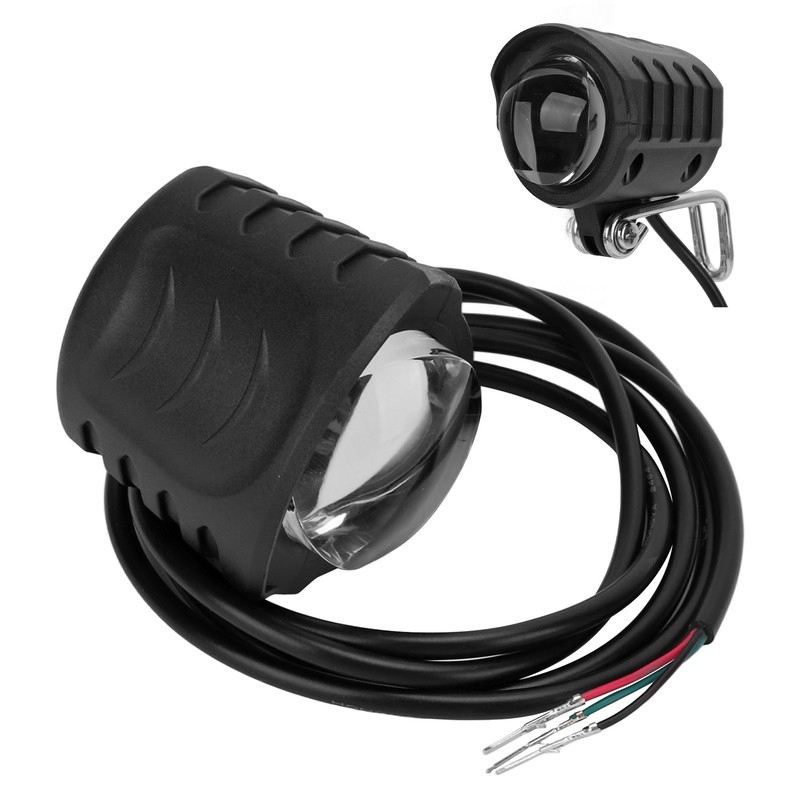 Electric Scooter Headlight Bright LED Inbuilt Horn Waterproof Easy Installation