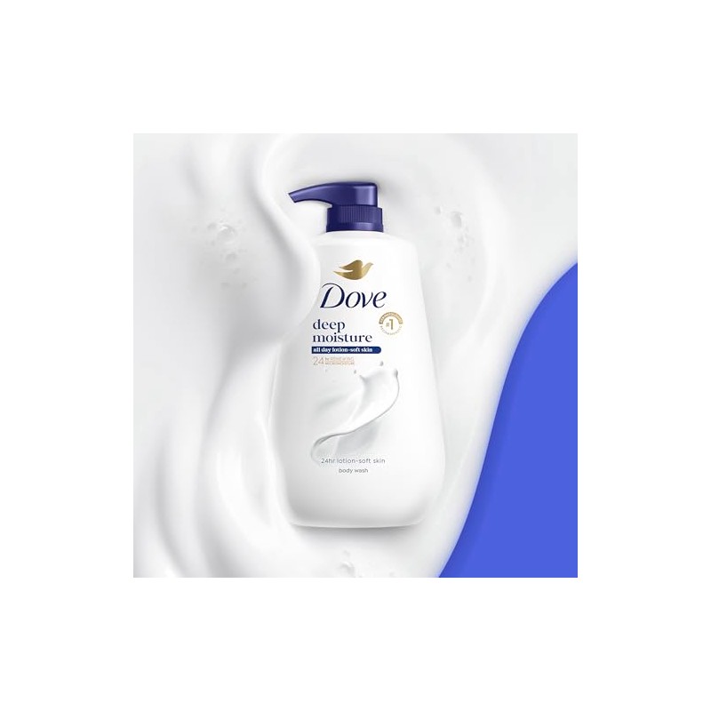 Dove Body Wash Pump, humectación profunda, 34 oz