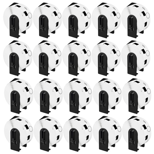 NineLeaf 20 Roll (1000 Labels per Roll) Compatible for Brother