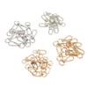 40Pcs Lobster Claw Clasps Zinc Alloy Gold Silver Color Glossy