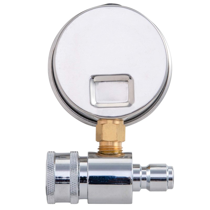 Raincovo Pressure Washer Gauge, 6000 PSI, 3/8 Inch Quick Connect,