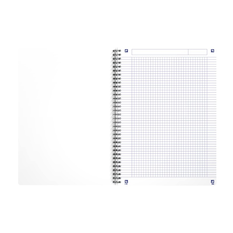 Oxford Spiral Notebook A4 Squared 180 Pages My Rec'Up Recycled