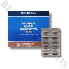 Doctor Adol Dr. Adol Propolis Zinc C 1000mg x 120 capsules 2 months supply / 닥터아돌 프로폴리스 아연C 1000mg x 120캡슐 2개월분