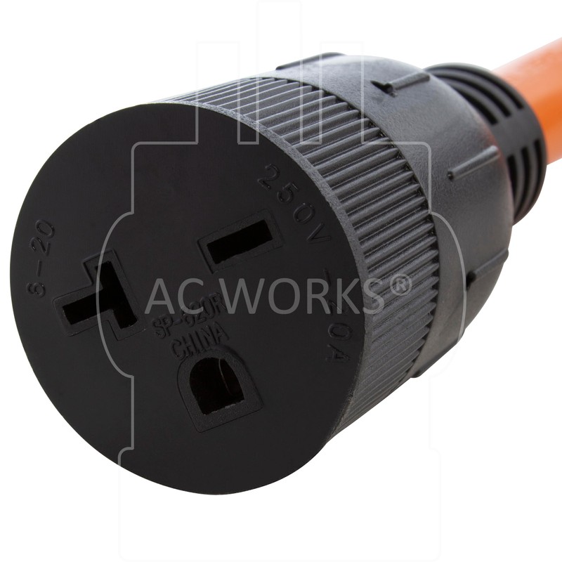 AC WORKS 1 ft. 30 Amp 14-30 Piggy-Back Plug to