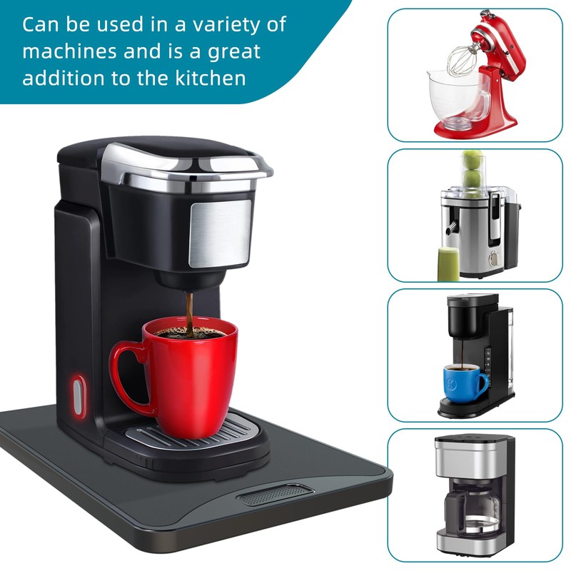 ARGOMAX Appliance Rolling Tray, Coffee Maker Slider, coffee pull out