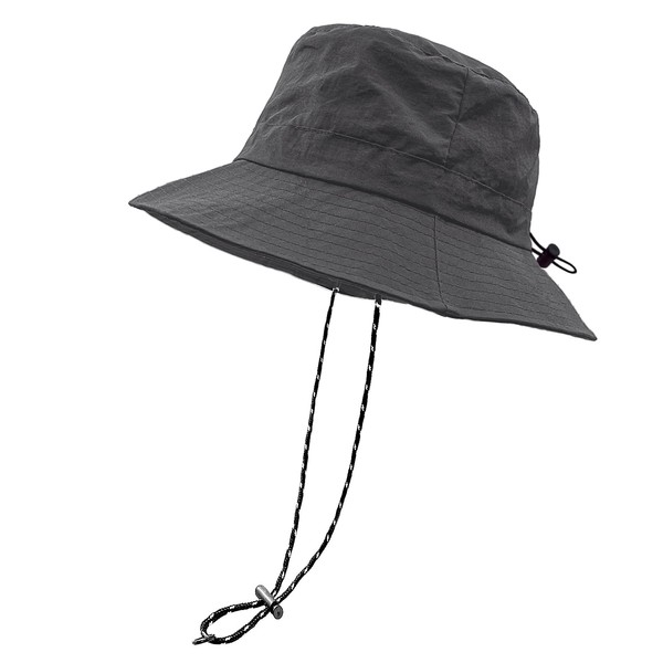 woogwin Waterproof Bucket Rain Hat with Chin Strap Quick Dry