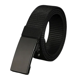 ENJOLT G5003 Men's Nylon Belt, Adjustable Length, For Work, Lightweight, Sports, Durable, Climbing, Black