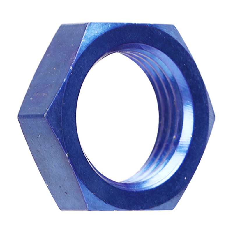 5 Pcs AN8 Female Thread Hex Locking Nut Metal Alloy