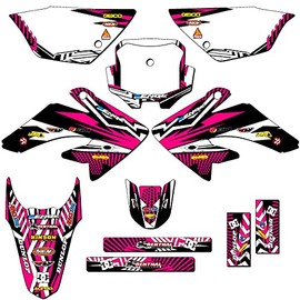 2011-2016 CRF 80 Mayhem Pink Senge Graphics Complete Kit Compatible with Honda