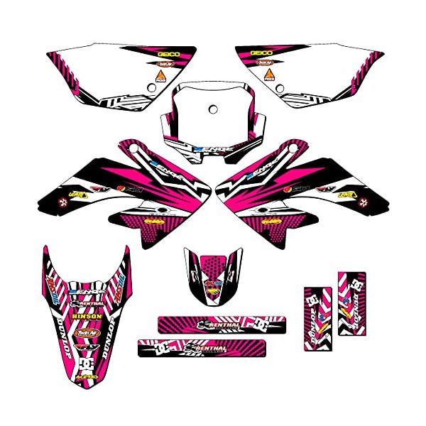 2011-2016 CRF 80 Mayhem Pink Senge Graphics Complete Kit Compatible