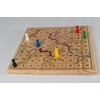 Wooden Snakes and Ladders Game