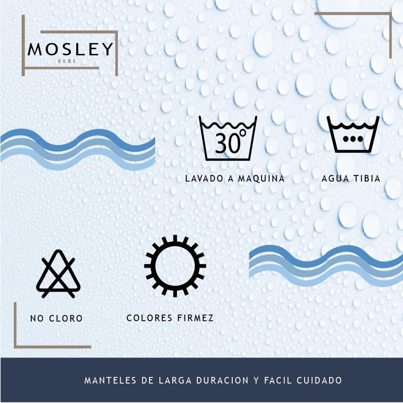 Mosley Mantel Varios Colores para Mesa de Banquetes, Eventos y
