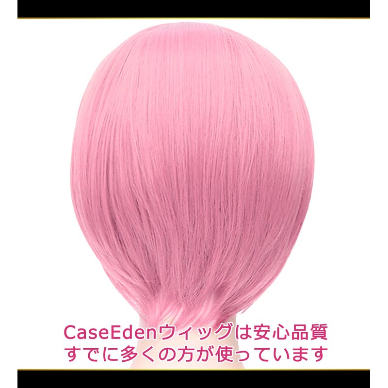 CaseEden 6110 Premium Cosplay Wig, Smooth, Short Bob, Short, Light
