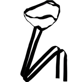 LSHARON Silk Women's 100% Mulberry Silk Scarf Thin Skinny Scarf Boyfriend Tie Necktie Choker 180cm * 1.5cm (Black)