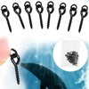 LBING 95 Pieces Fishing Hooks Set 30 Pieces Thread Boilie