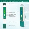 Homcoice pH Meter Digital pH/Litmus Test Strip/Temp Multifunction pH Tester,