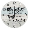 godblessign Blessed are Those Who Trust in The Lord Clock