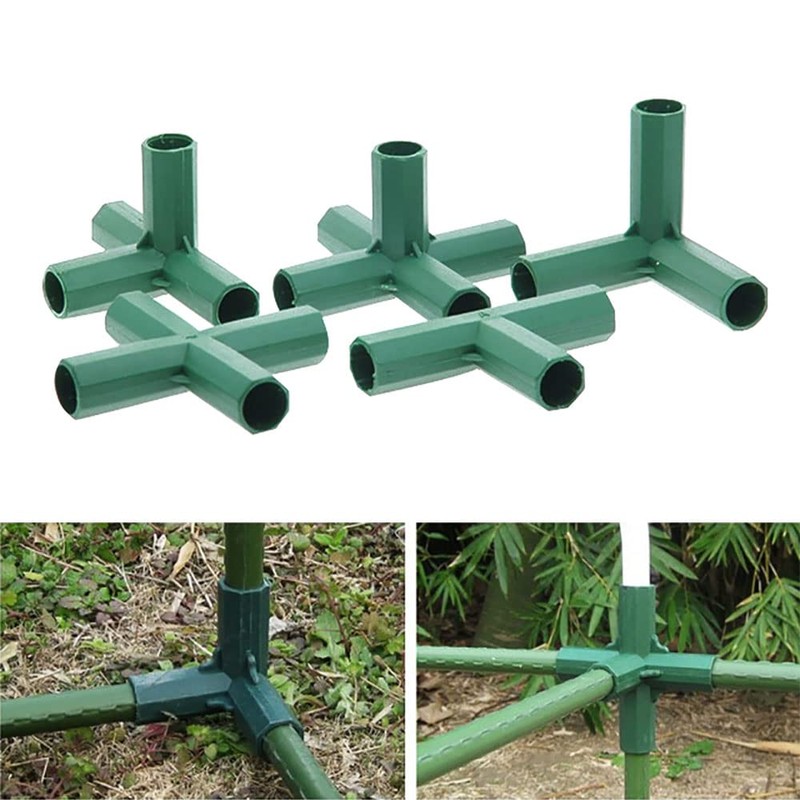 TopHomer 10 Pcs Plastic Greenhouse Frame Connector, 16mm Heavy Duty