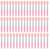 Silicone Lip Brush, 50 Pcs Reusable Lipstick Applicator Wands Silicone