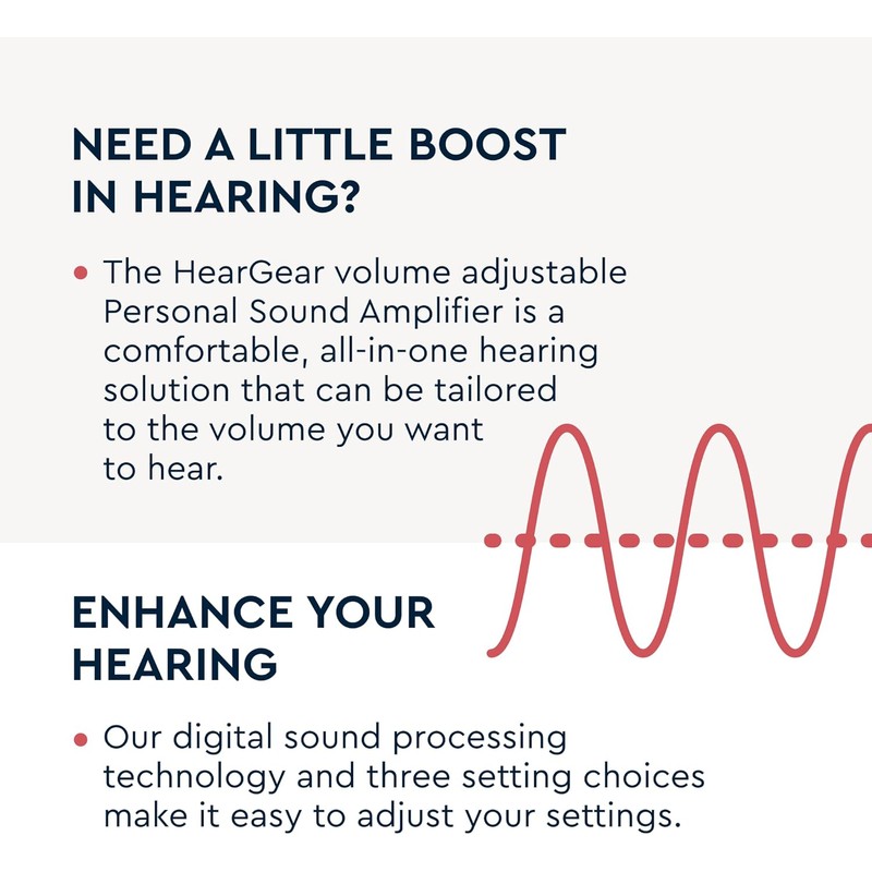 HearGear Personal Hearing Amplifiers - Pack of 2 - Up