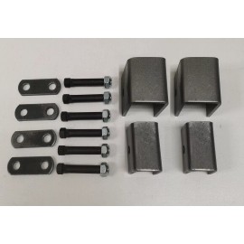 CNC Single Axle Trailer Spring Hanger Kit For Double-Eye Springs 1-3/4" Wide Springs