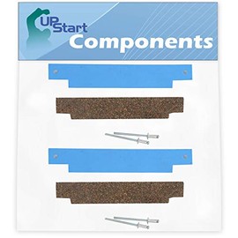 2-Pack 306508 Dryer Bearing Kit Replacement for Maytag LDE9806ACE Dryer - Compatible with 306508 Tumbler Bearing Kit Front Glide Rivets and Pad - UpStart Components Brand
