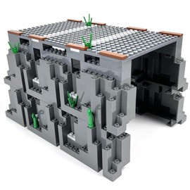 City Train Track Building Block Accessories, Train Track Accessories and Railway Track Expansion are Compatible with All Major Brands (Tunnel Cave)