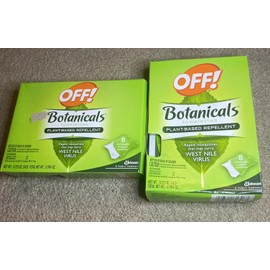OFF! Botanicals Mosquito Repellent Insect Repellent Towelettes 2 PACKS 16 Total