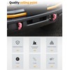 Hoolcar Front Bumper Tow Hook Covers Rubber Tow Hook Sleeve