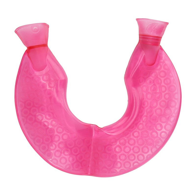 1400ml Hot Water Bottle U Shaped Reduce Pain Transparent Hot