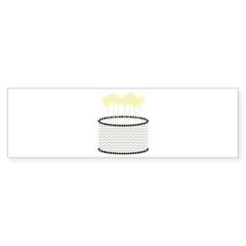 CafePress Birthday Sparklers 10"x3" Rectangle Vinyl Bumper Sticker Car Decal