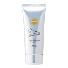 KOSE Sun Cut Pro Defense Whitening Sunscreen UV Essence Prevents Stains, 3.2 oz (90 g), Unscented