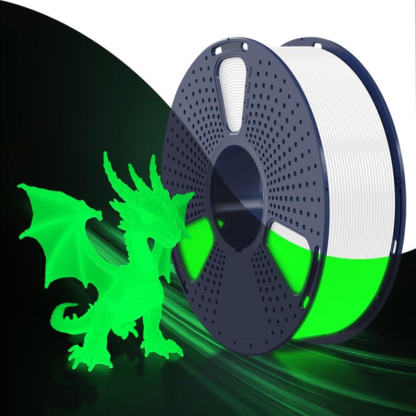 SUNLU PETG Glow in The Dark Filament, Luminous PETG 3D