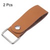 sourcing map 2pcs Tape Measure Holder 4.8" Leather Tape Measure