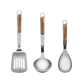 3 stainless steel kitchen tools + square holder / 스텐 키친툴 3종+사각 홀더