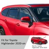 Voron Glass in-Channel Extra Durable Rain Guards for Toyota Highlander