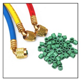 Ximimark 50Pcs A/C 1/4" Charging Hose/Manifold Sealing O Ring Kit Replacement Rubber Gasket Seals Auto Repair Tool