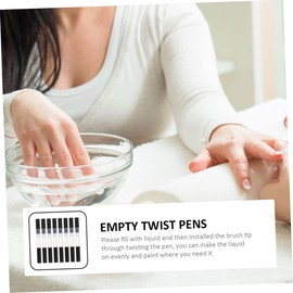 Healeved 16pcs Empty Nail Oil Pen Transparent Lip Gloss Container Applicators for Nail Cuticle Oil Essential and Nutrition Easy to Use Leak Design