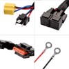 HUIQIAODS H4 Headlight Bulb Ceramic Relay Wiring Harness Socket Cable