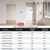 CCJH 5FT/60'' Bi-Folding Barn Door Hardware Sliding Track kit Heavy
