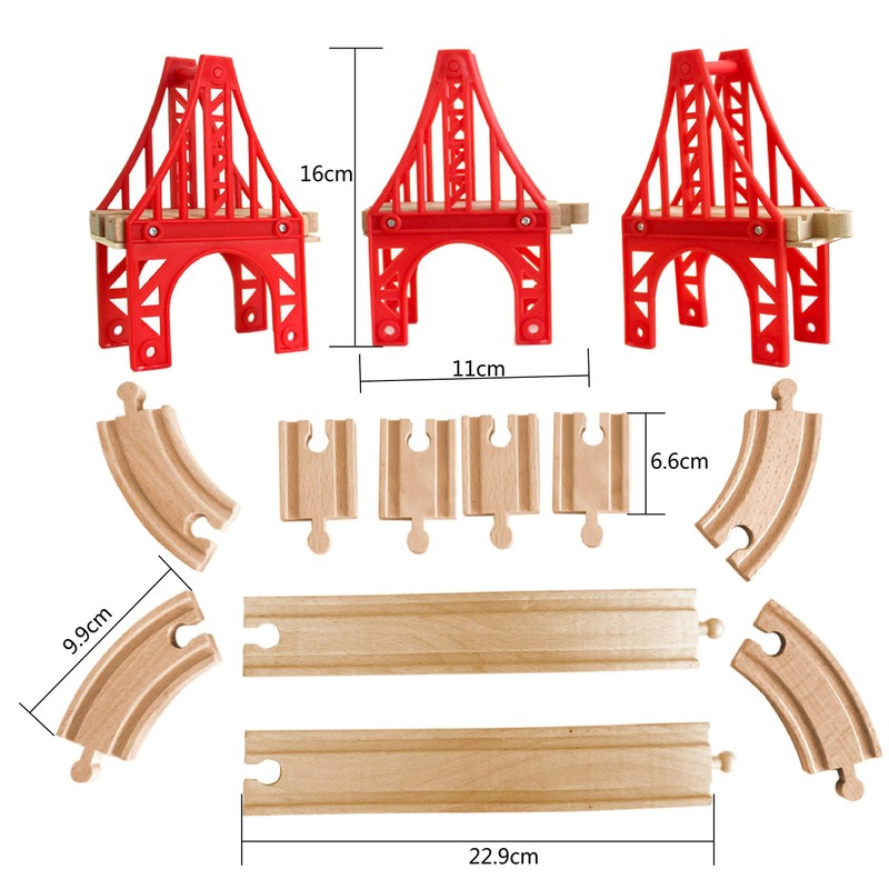 OrgMemory Train Bridge, 3 Suspension Bridge, Wooden Train Bridge, Train
