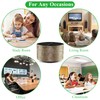 Jasenna Round Leather Art Supply Organizer,Remote Control Holder,360 Degree Rotating,Multi-Functional