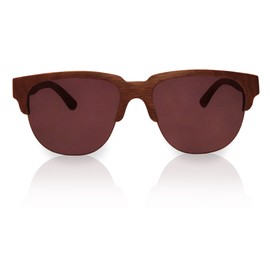 Holz Sonnenbrille für Damen & Herren – Handgemachte Walnussholz Sonnenbrille mit UV 400 Schutz & Polarisierte Linsen, Retro Design, Leicht & Nachhaltig (Modell: Joker Nut)